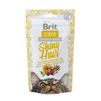 Закуска за маче Brit Care Shiny Hair 50GR
