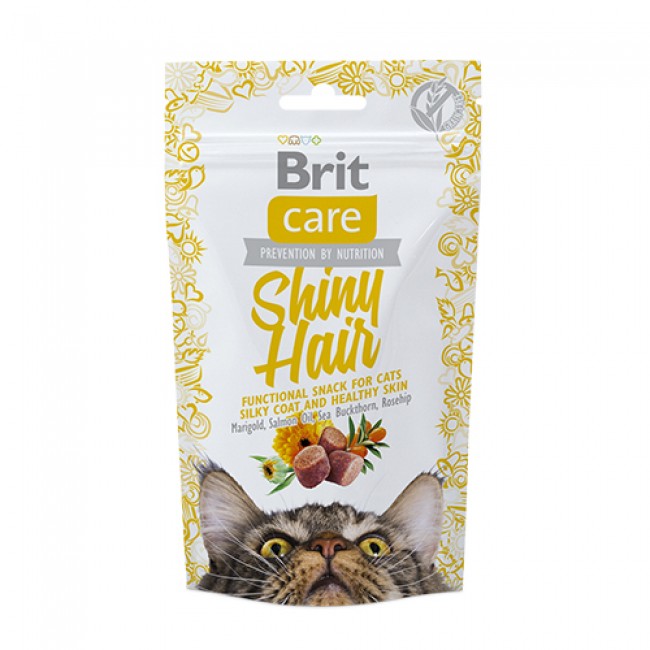 Закуска за маче Brit Care Shiny Hair 50GR