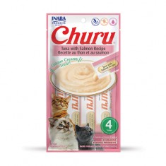 Закуска за маче Churu Tuna with Salmon Recipe 4x14GR