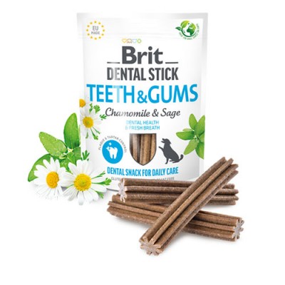 Дента стик за куче Brit Dental Stick Teeth & Gums with Chamomile & Sage​