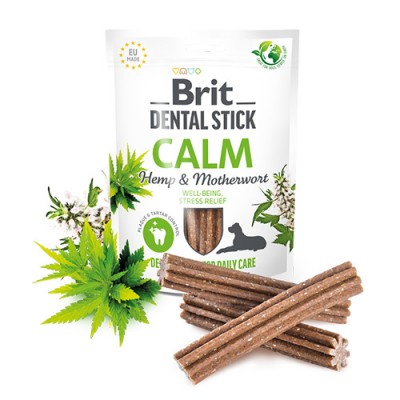 Дента стик за куче Brit Dental Sticks Calm With Hemp & Motherwort  200GR