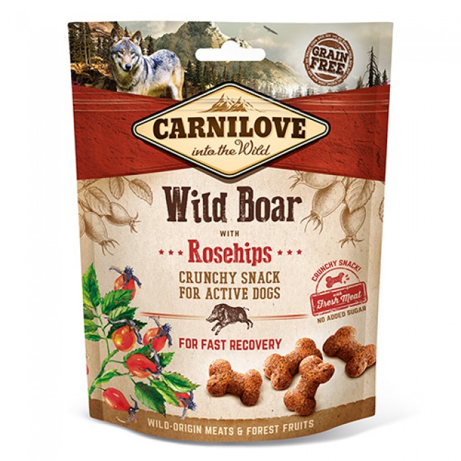 Крцкава награда за куче Carnilove Wild Boar & Rosehips 200GR