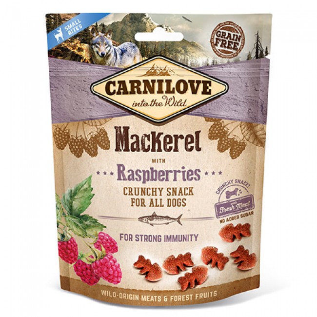 Крцкава награда за куче Carnilove Mackerel & Raspberries 200GR