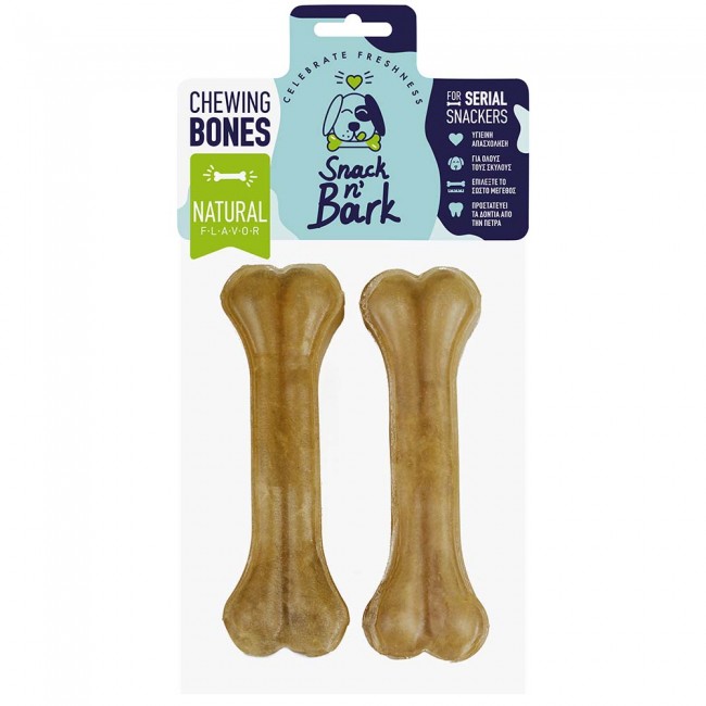 Пресувана коска Snack n’ Bark Chewing Bone Natural 16cm 2/1