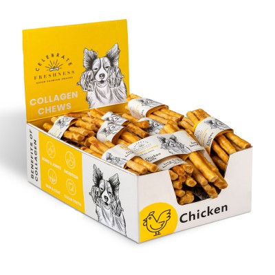 Колаген награда за куче Collagen Chicken Rolls 5×12,5cm