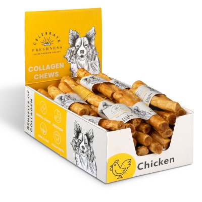 Колаген награда за куче Collagen Chicken Rolls 2×12.5cm