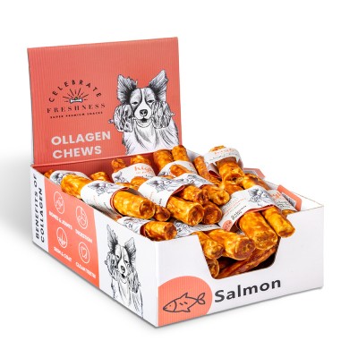Колаген награда за куче Collagen Salmon Rolls 2×12.5cm