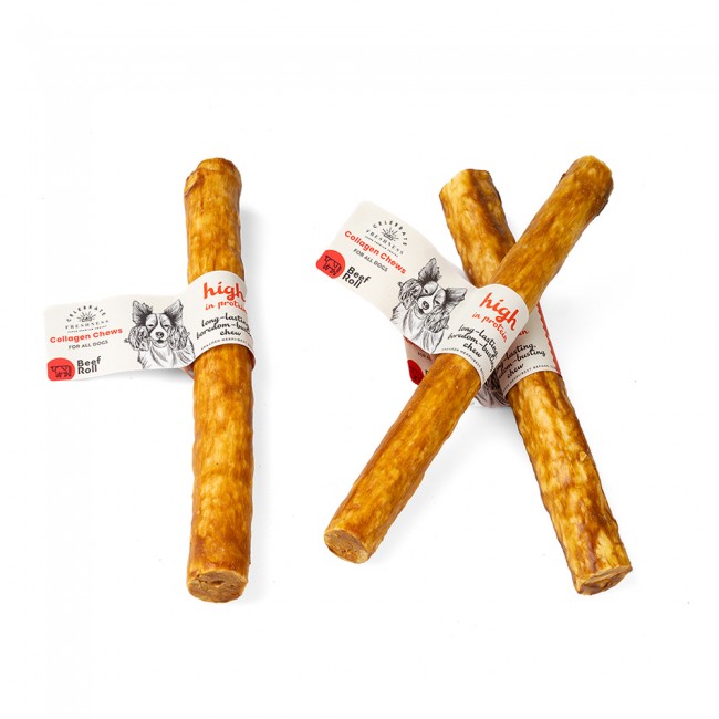 Колаген награда за куче Collagen Beef Rolls 1x25cm