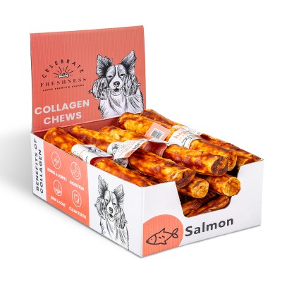 Колаген награда за куче Collagen Salmon Rolls 1x25cm