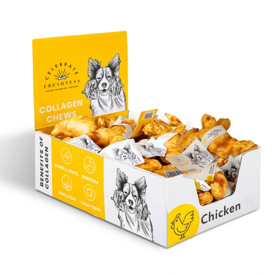 Колаген награда за куче Collagen Chicken Croissant 1x9cm