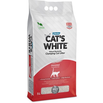 Песок за мачки Cat's White Unscented 5 L