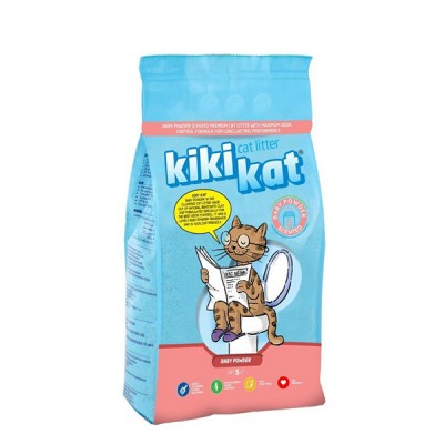 Песок за мачки Kiki Kat Cat Litter Baby Powder 5L
