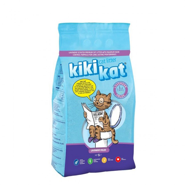 Песок за мачки Kiki Kat Cat Litter Lavender 5L