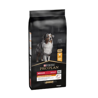 Сува храна за куче Purina Pro Plan Medium Adult Chicken 14 KG