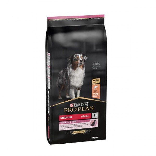 Сува храна за куче Purina Pro Plan Medium Adult Salmon 14KG