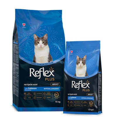 Сува храна за маче Reflex Plus Adult Cat Salmon 15kg 
