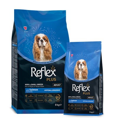 Сува храна за куче Reflex Plus Mini And Small Adult Dog Salmon 8kg