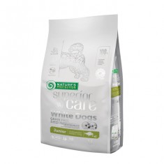 Сува храна за куче Natures Protection Superior care white coat white fish and krill junior 1.5kg
