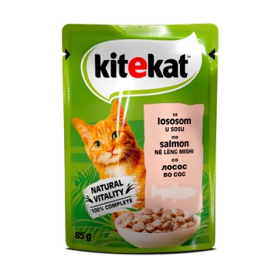 Влажна храна за маче Kitekat Adult Cat Salmon 85 gr